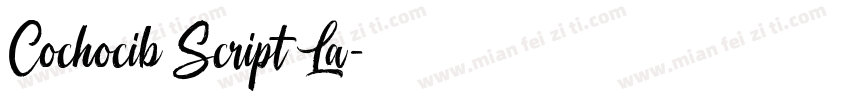 Cochocib Script La字体转换